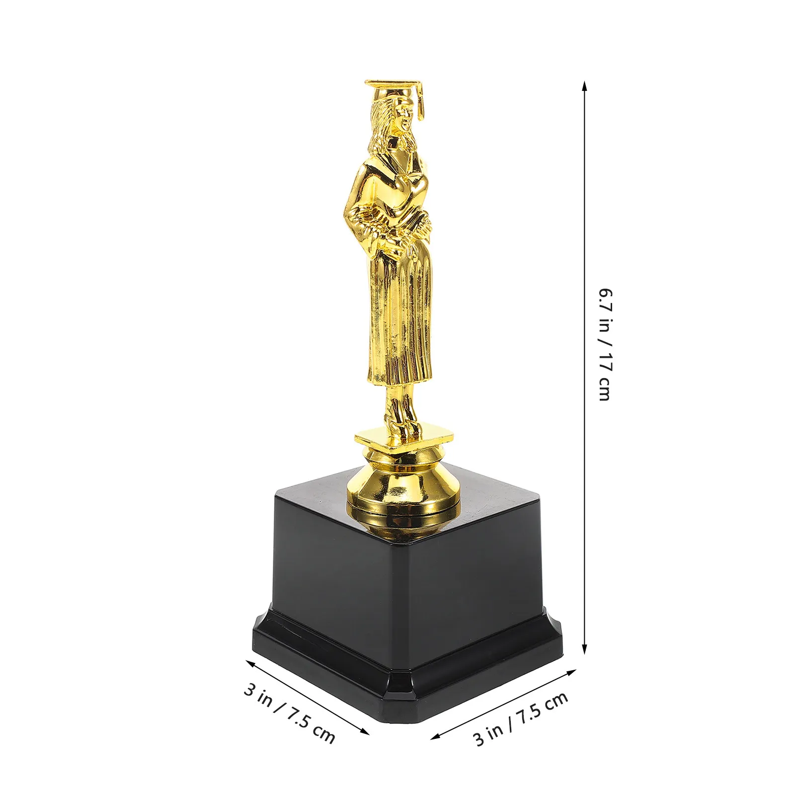 Small Trophy Female Phd Award Graduation Party Supplies Funny Recognition Cup for Adults Trophy Funny Recognition