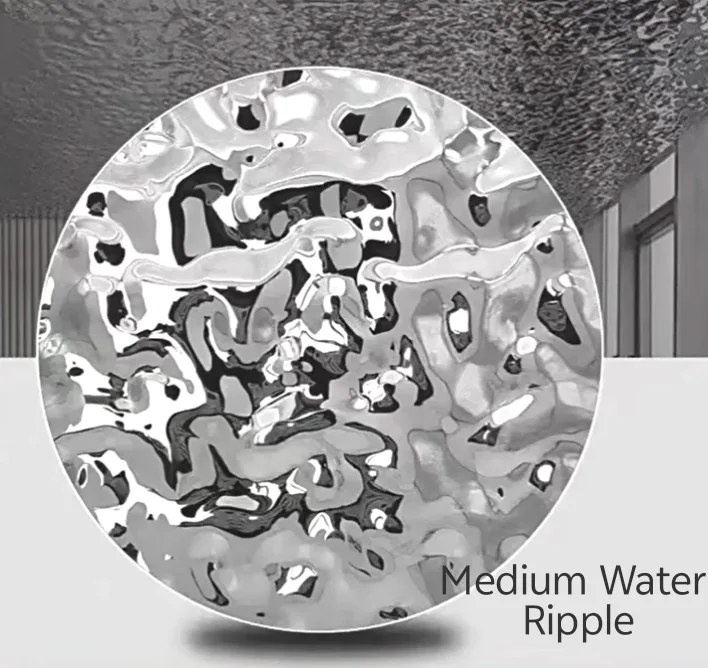 Customizable 300 series decorative water ripple stainless steel function exquisite bending