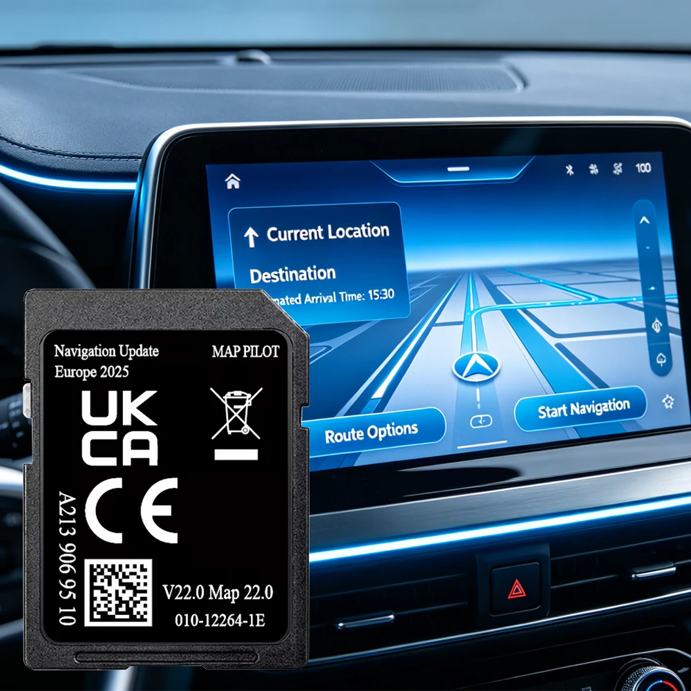 Image of 2026 Version für Mercedes GLC C E V X-Klasse Auto Garmin System GPS Sat Nav SD-Karte A2139069510 V22 NTG5.0 mit vollständiger EU-Karte