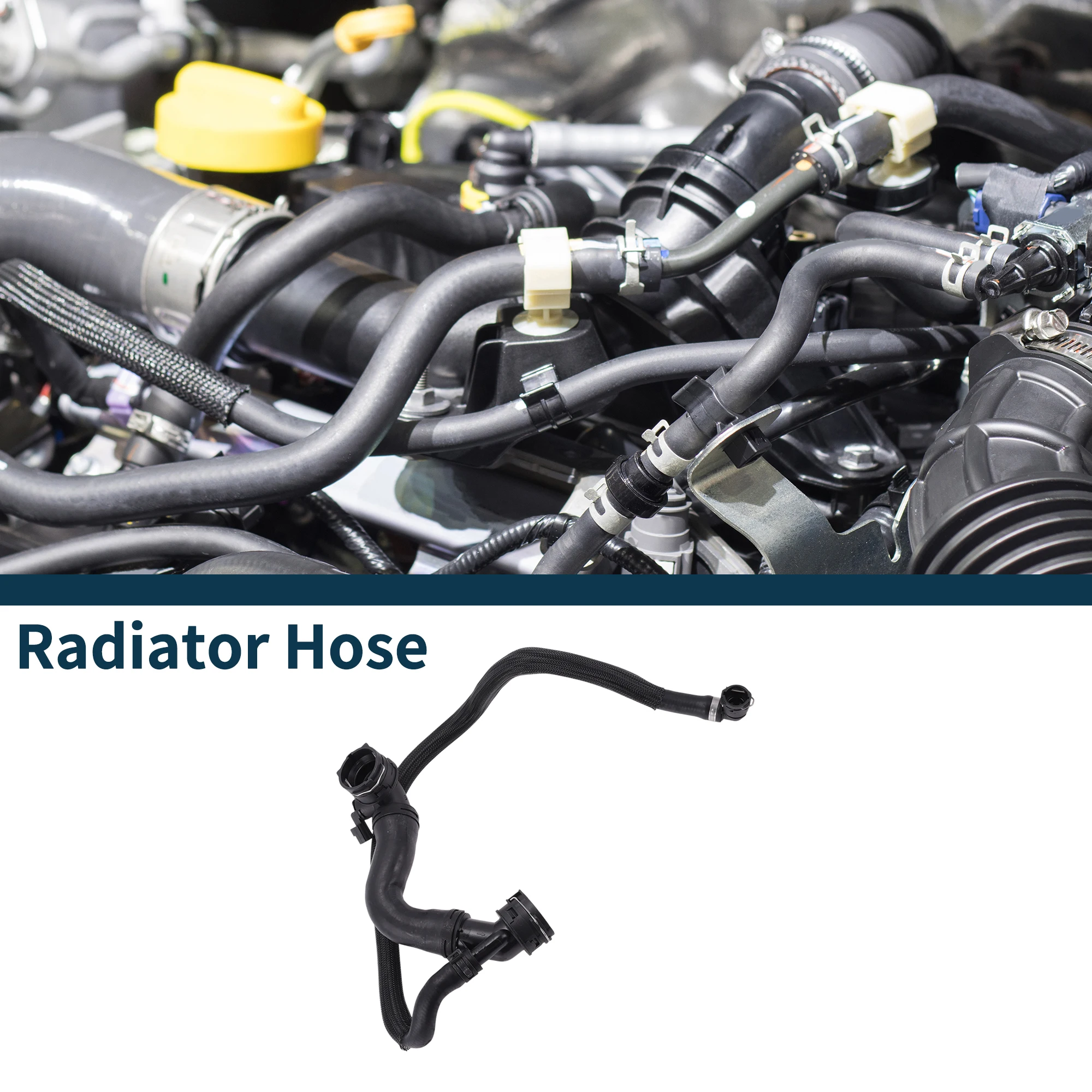 

UXCELL Radiator Hose Heater Hose No.LR094115 for Land Rover for Range Rover Evoque 2014-2018 Rubber Downpipe Black 1 Pcs