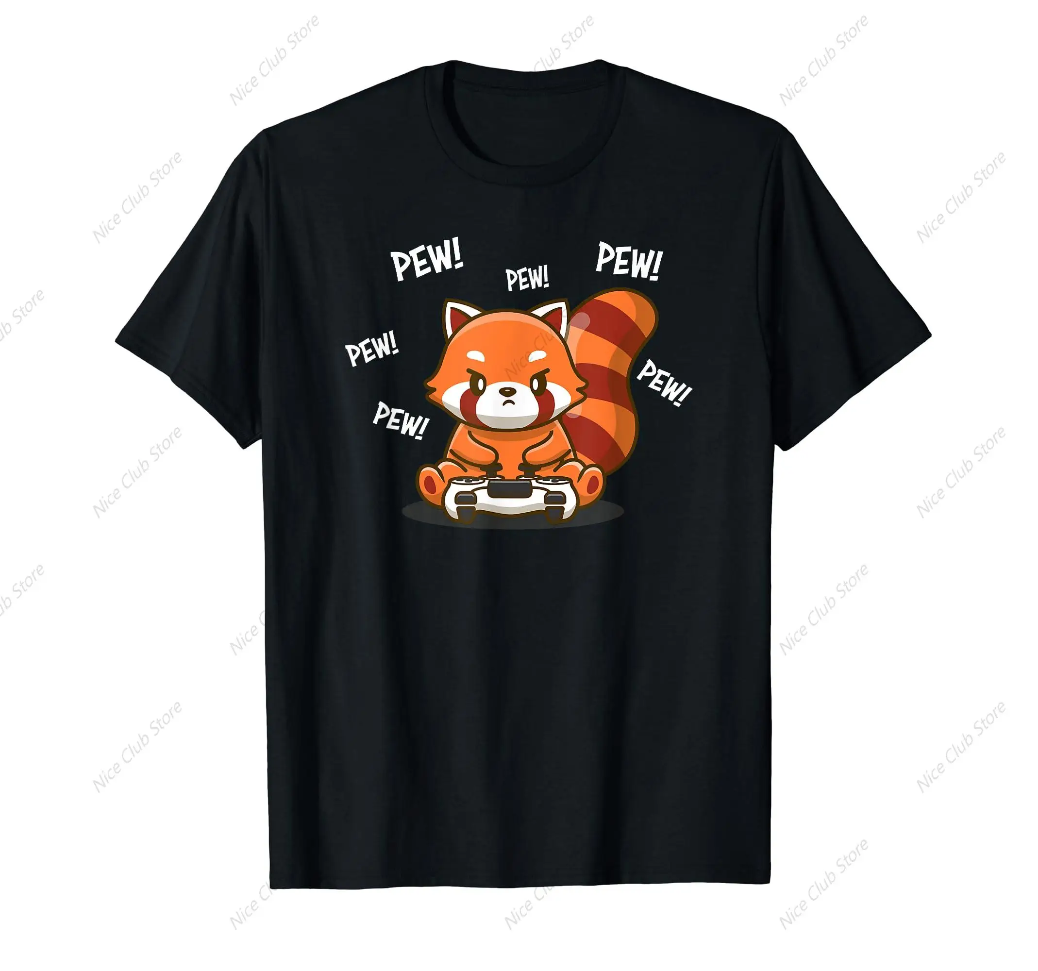 

Red Panda T-Shirt for Men Cotton 100% Summer Tops