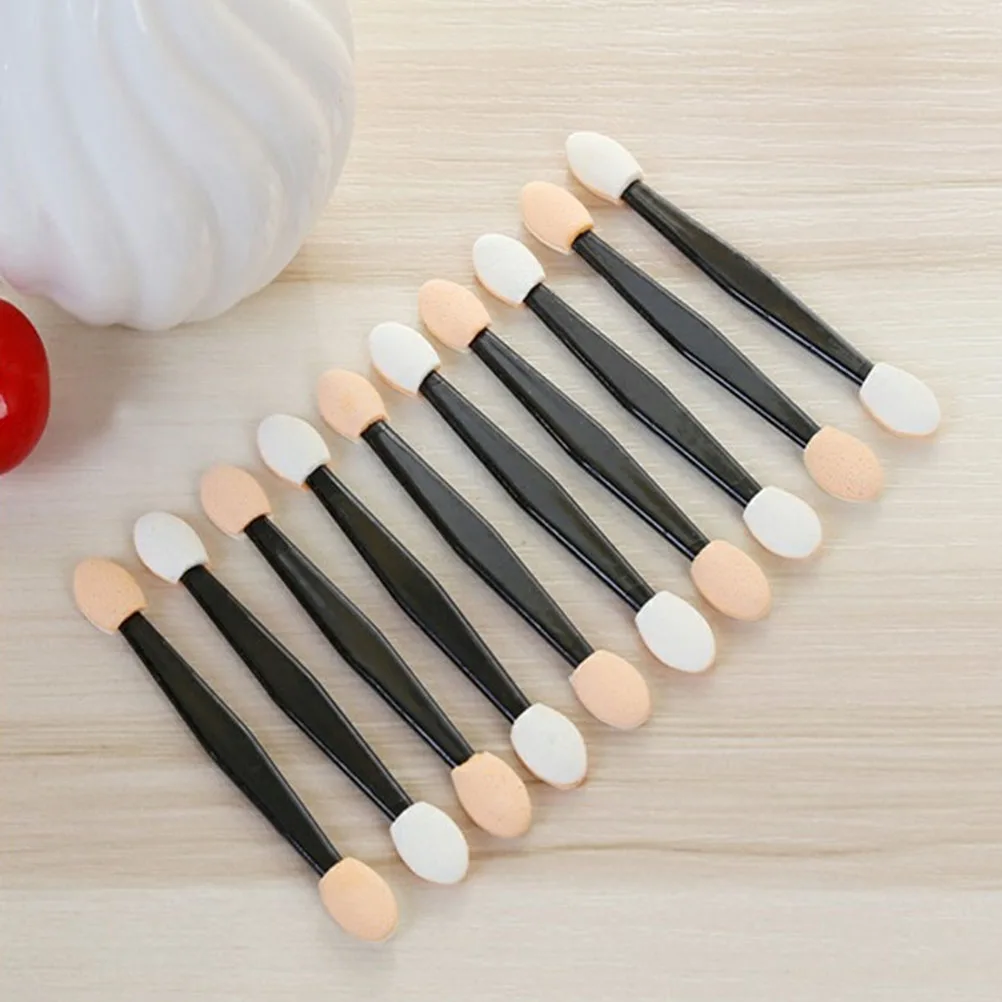 

100 Pcs Matte Eye Shadow Brush Eyeshadow Brushes Side Brocha Doble Para Sombras