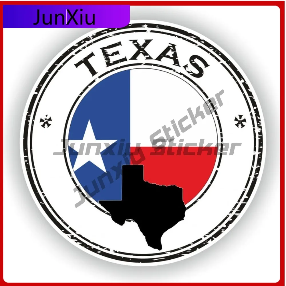 Texas Seal Round Flag Beautiful Auto Styling Accent Applied To Vehicle Exterior Bodywork And Glass