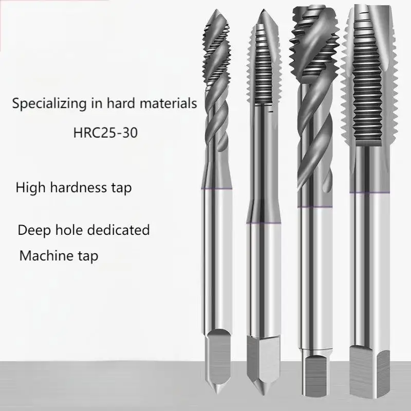 Titanium Coated Cobalt Extrusion Tap | M1 to M10 Chip-Free Thread Forming | High-Strength Machine Tap