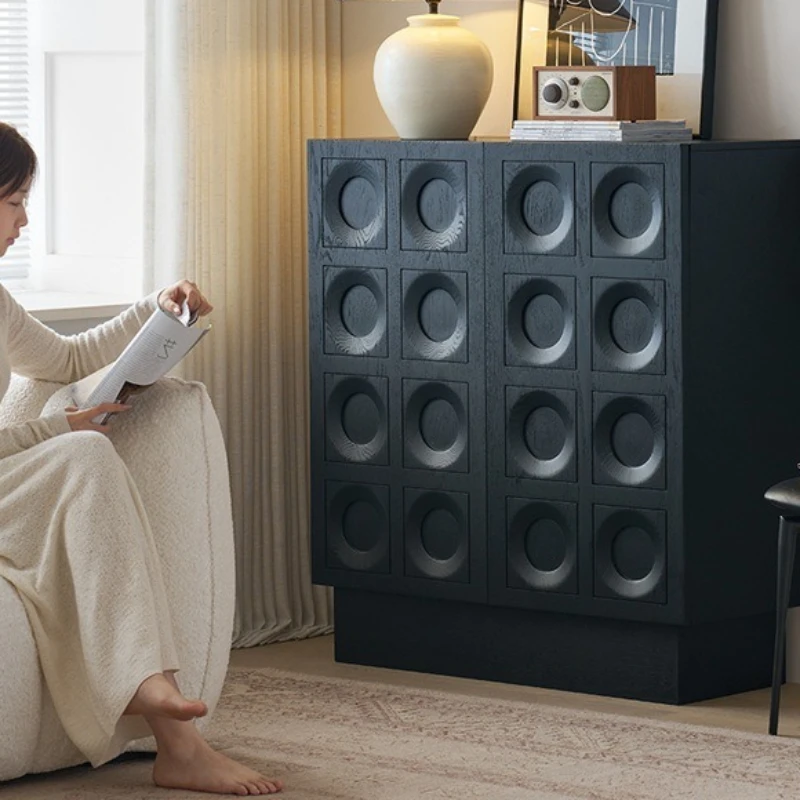 

French Storage Living Room Cabinet Black Wall Useful Entry Living Room Cabinet Complete Support Home Furniture Opbergkast XYGZ