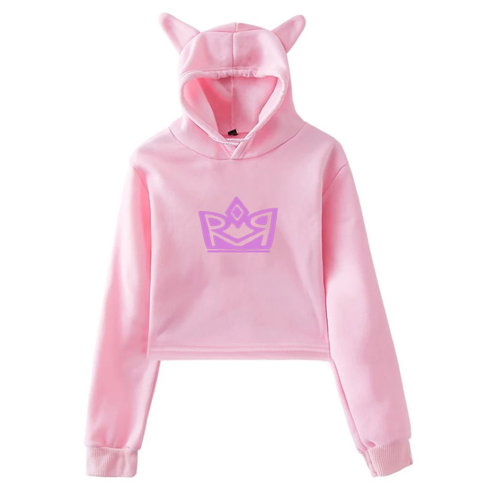 Ranboo-Jersey Dream Team SMP Double R Merch con orejas de gato, Sudadera con capucha de manga larga, Top corto para mujer, ropa para mujer