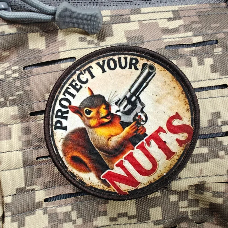 2026 New Squirrel Tactical Patch, Military Morale Badge, For Clothing, Hats, Rucksacks, Tactical Gear, Hook and Loop