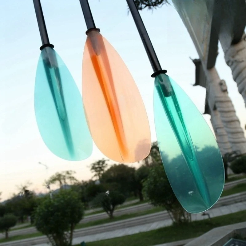 

PC kayak specific transparent oar single head oar transparent high-strength plastic oar