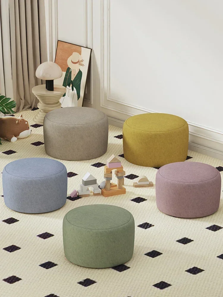 Space saving furniture Tatami stool chair Vanity chair Ottoman storage upholstered bench stool Light luxury Stackable Sofa stool