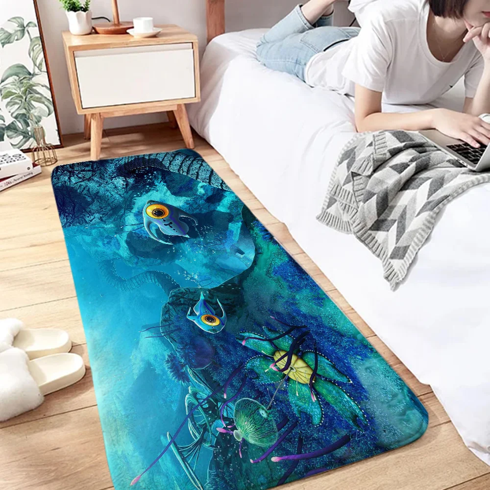 Subnautica Carpet for Bathroom Mat Foot Mat for Hallway on the Floor Custom Doormat Outdoor Rug Cute Room Decor Kitchen Rugs