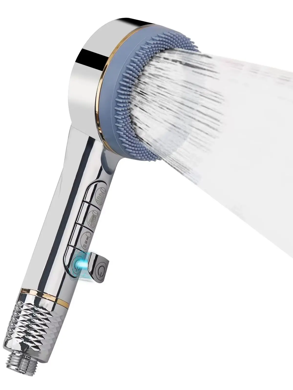 Neuer 4-Stufen-Einstellbarer Hochdruck-Duschkopf mit Handbrause und Filter, Wassersparender Duschkopf mit Schlauchset