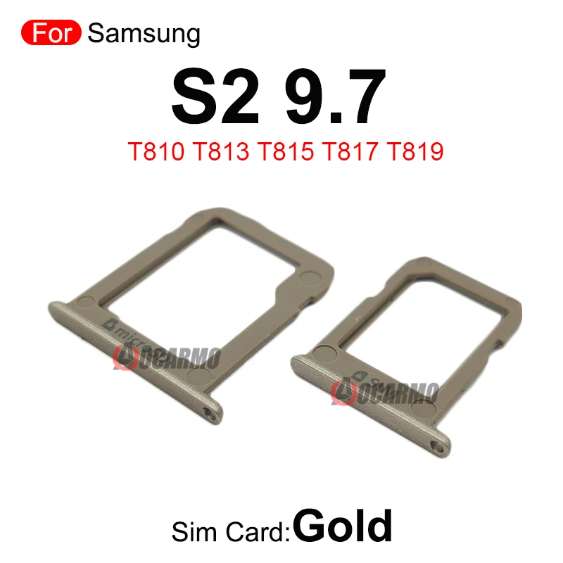 Voor Samsung Galaxy Tab S2 9.7 Tab T815 T810 T813 T817 T819 Sim Tray Microsd Sim Card Slot Vervangende Onderdelen