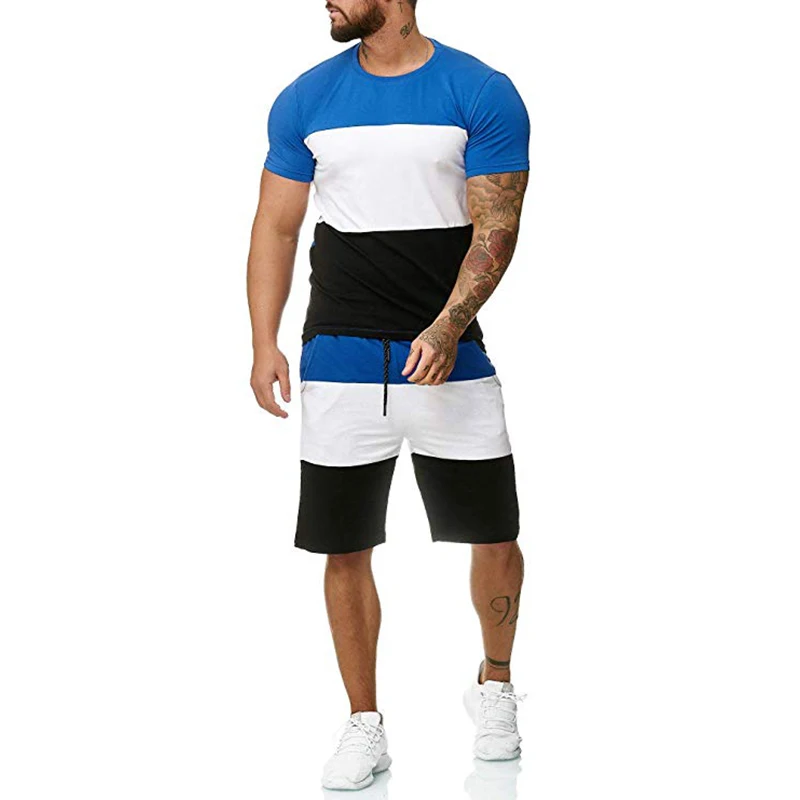 5XL tuta sportiva da uomo set da corsa elastico uomo calcio pallacanestro Tennis set sportivi Fitness tute da palestra abbigliamento da allenamento