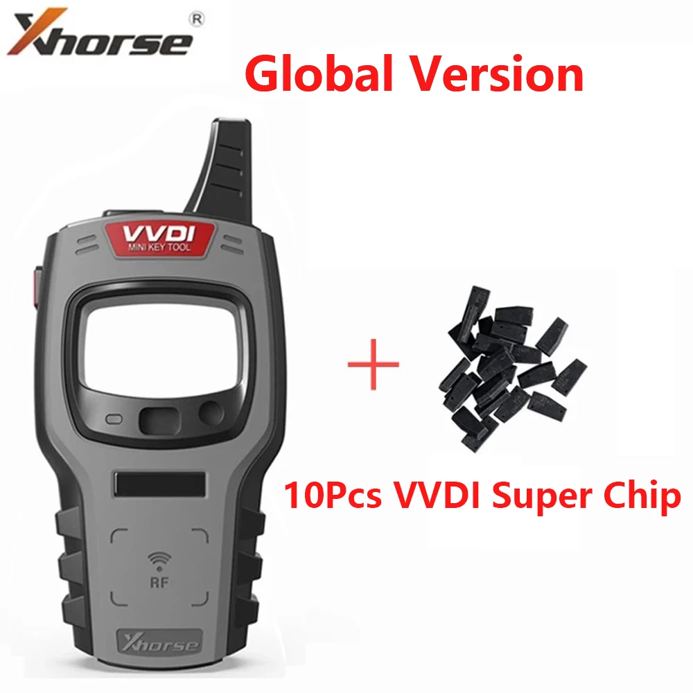 

Xhorse Global Version VVDI Mini Key Tool vvdi Remote Key Programmer + 10 VVDI super chip With Free 96bit 48-Clone Function