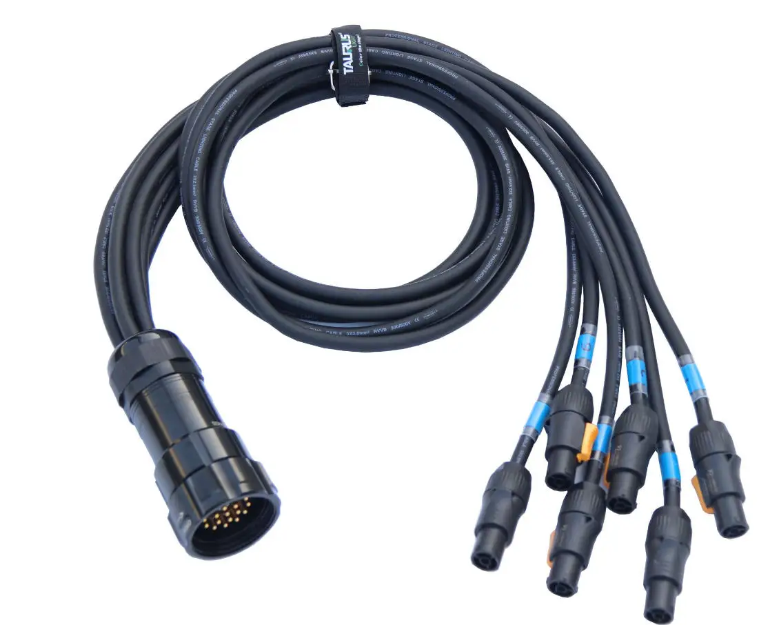 

Split Cable Socapex 19pin Male to Powercon True1 Breakout Cable Power Wire Cable 2meter