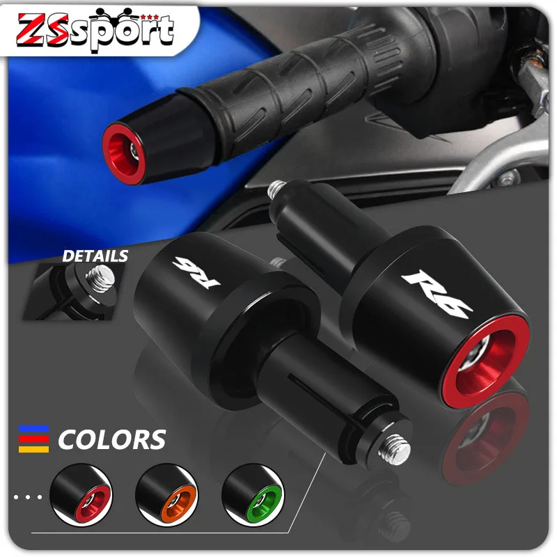 New For YZF-R1 YZF-R1M YZF-R6 YZF-R7 Motorcycle Handle Bar Handlebar Grips Cap Accessories End handle Plugs cap yzf r1 r1m r6 r7