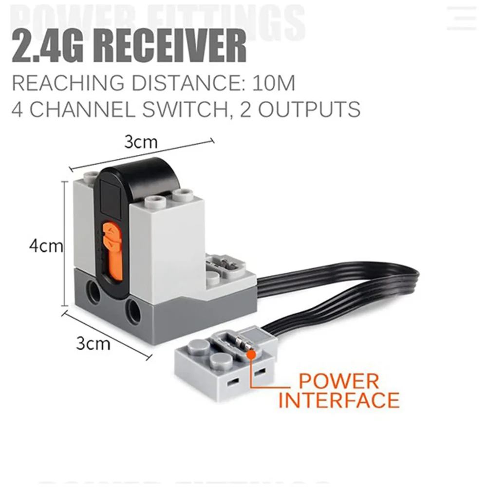 Высокотехнологичный комплект приемника пульта дистанционного управления с функцией питания 8885 ИК-пульт дистанционного управления и 8884 ИК-приемник для строительных блоков своими руками