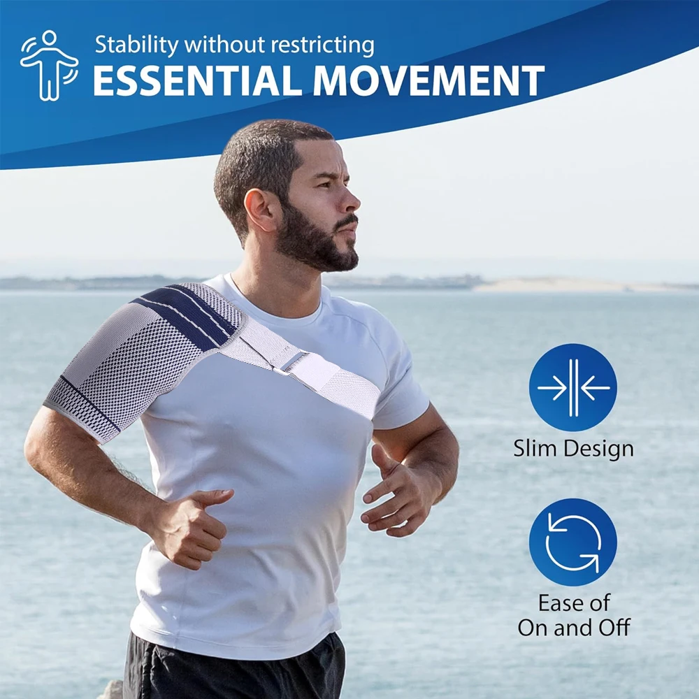 1pcs Shoulder Stability Brace Compression Sleeve for Rotator Cuff Support Injury Prevention Dislocated AC Joint Labrum Tear