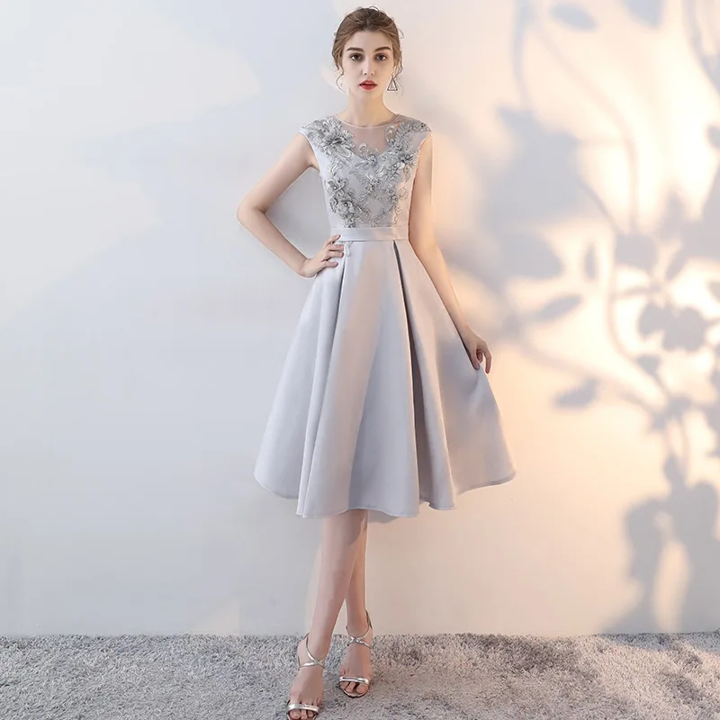 

Новинка 2023 года, женское летнее корейское вечернее платье для похудения с вышивкой, модное вечернее стильное короткое платье с бретельками на спине для банкета