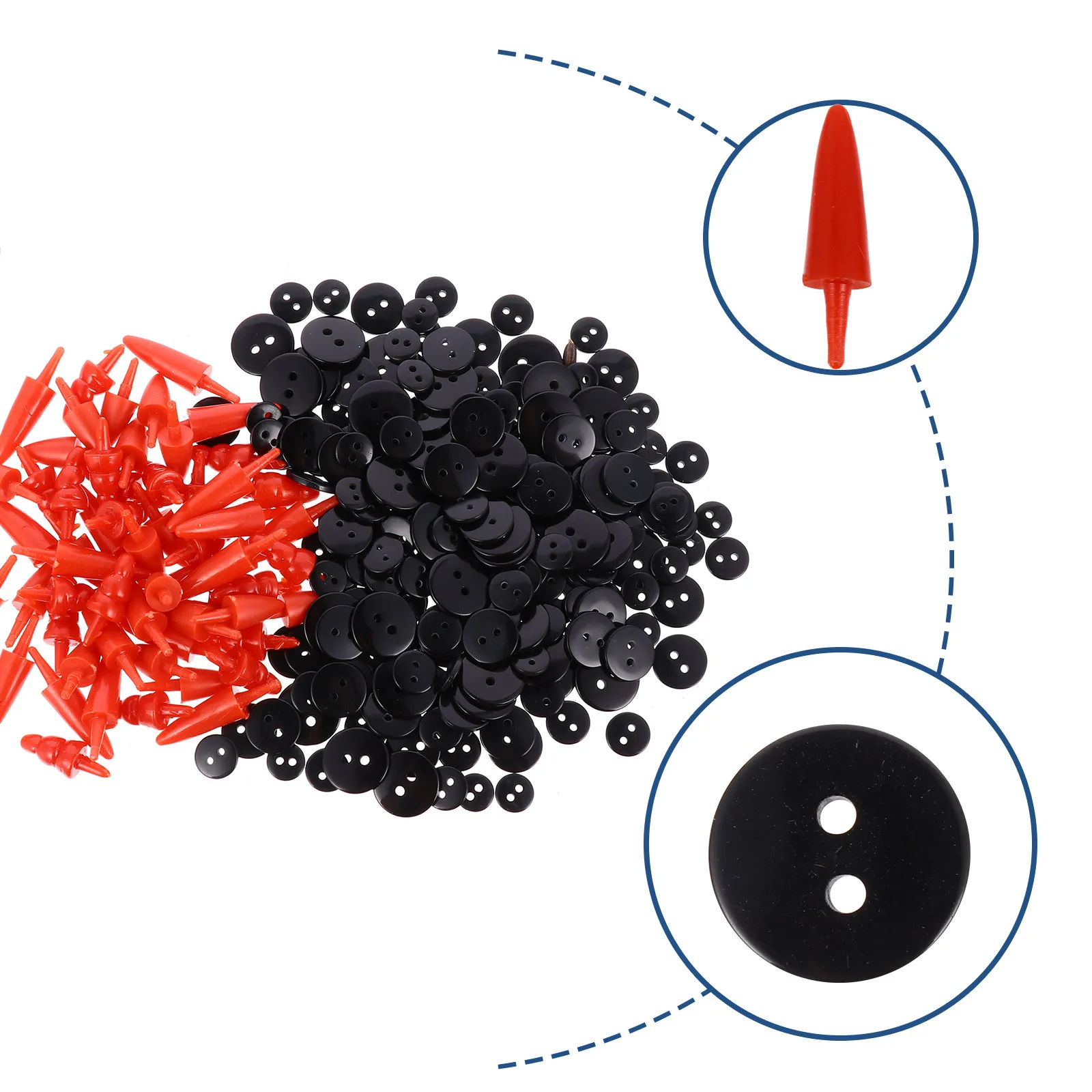 

344Pcs Christmas Snowman DIY Set Educational Craft Materials Festive Decoration Attractive Durable Design Kids Gift