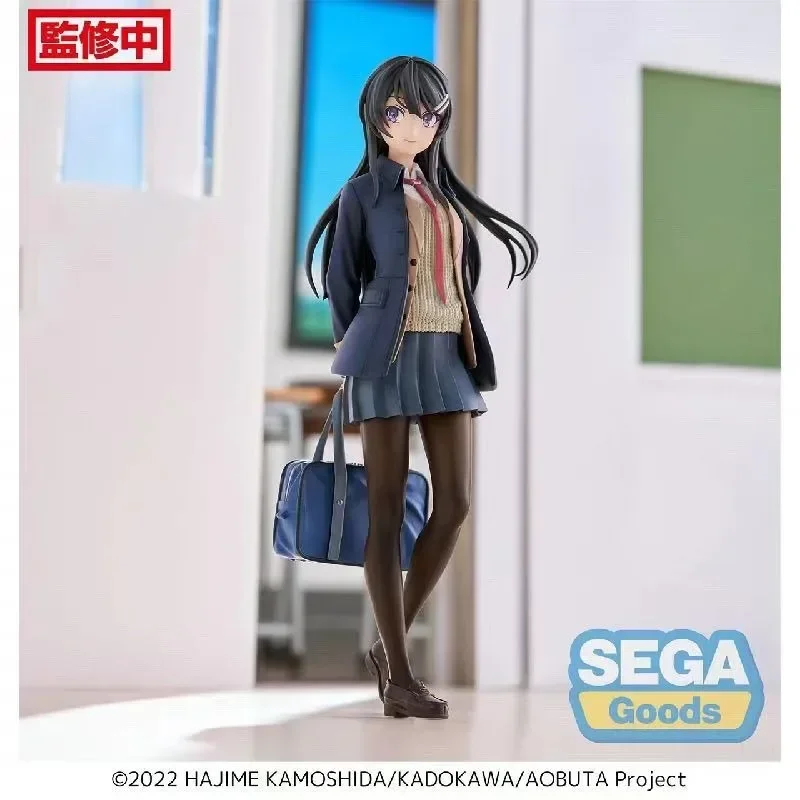 In Magazzino Originale Genuino SEGA Rascal Non Sogna Coniglietta 18 cm Sakurajima Mai Anime Figura Modello Giocattoli Collezione Regali