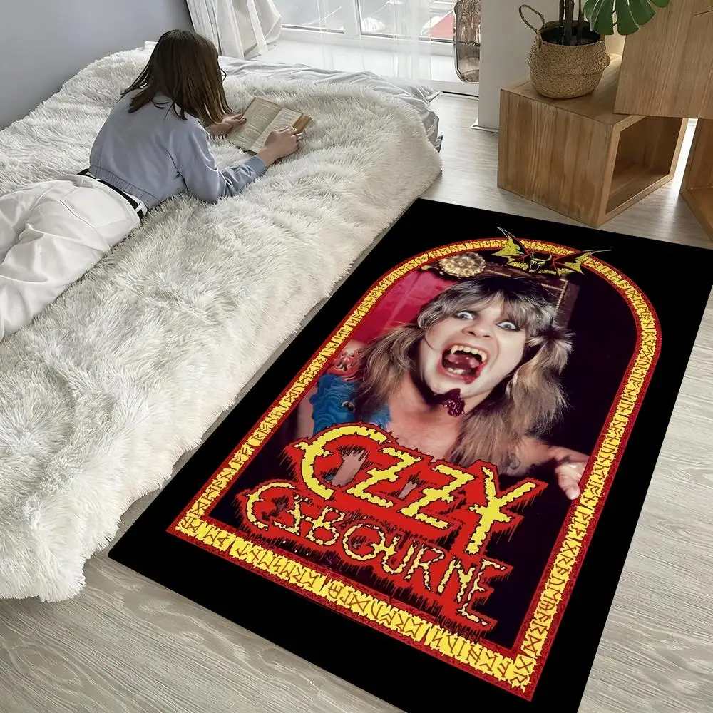 

cool O-Ozzy Osbournes Floor Mat Soft Thickened Non-Slip Door Mat for Living Room Home Decor Flannel Rugs