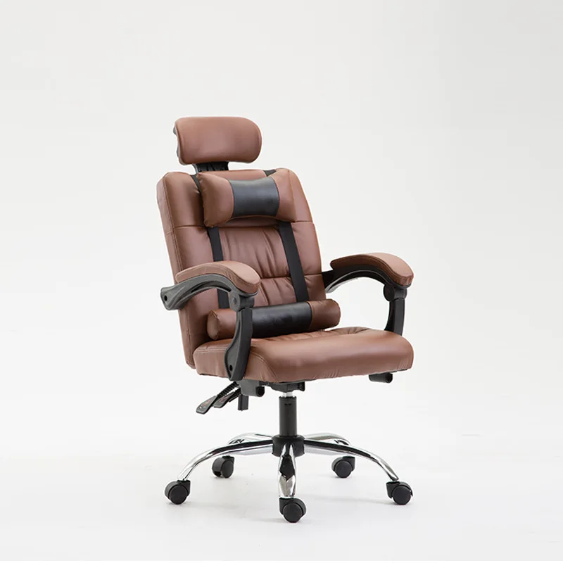 Leather Office Chair Can Recline Office Chair With Caster Back