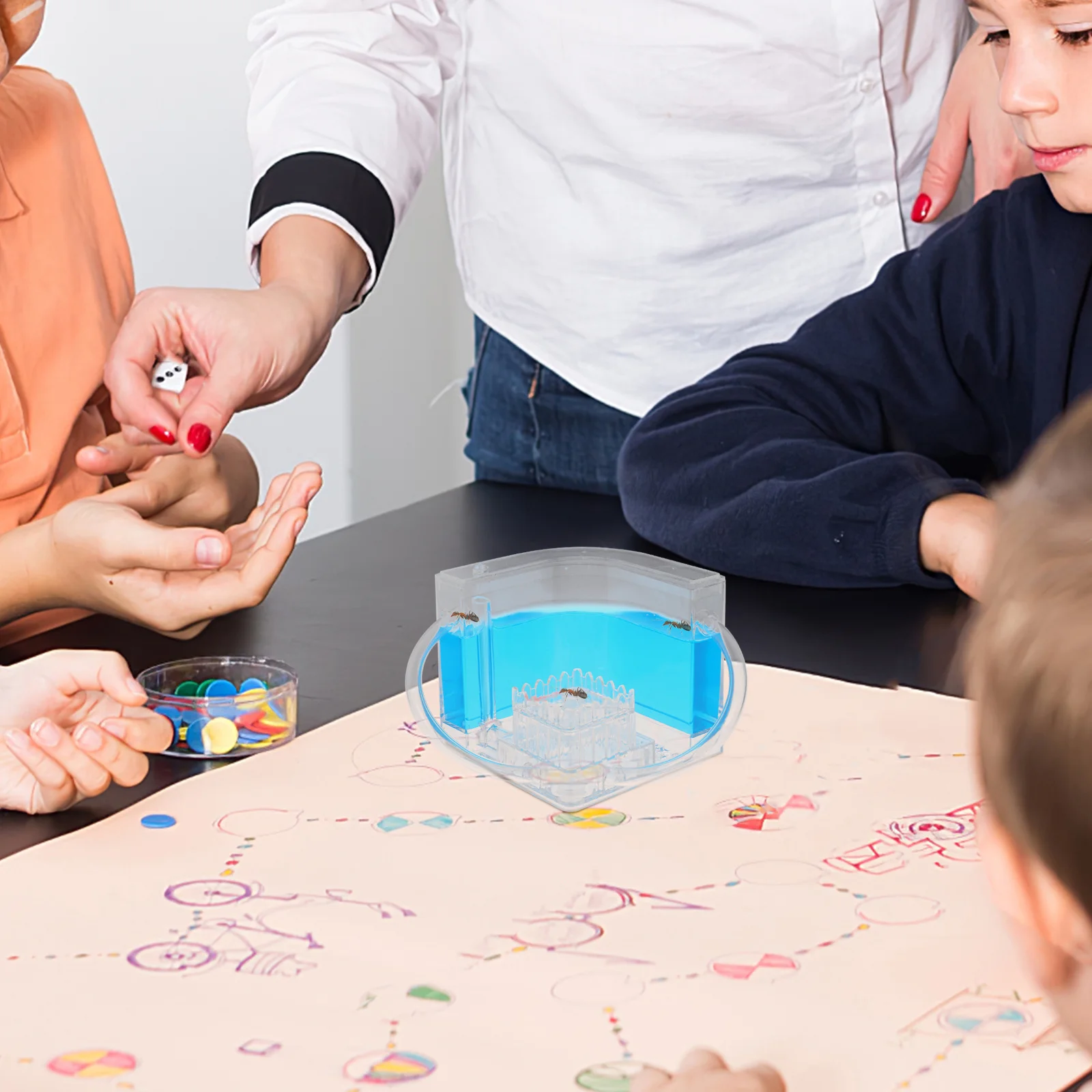 

Ant Farm Castle For Kids Habitat With Sand Educational Science Indoor Insect Observation Box Terrarium Pet Supply Tool