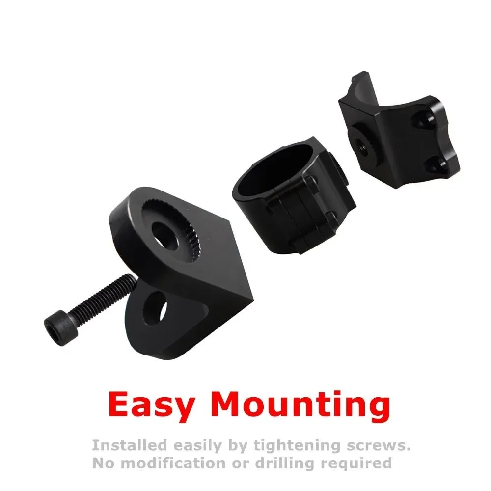 2개입 내구성 있는 UTV 휩 마운트 플래그 휩 라이트 마운트 1.75인치에서 2인치 롤바 케이지용 RZR 900 1000 XP 매버릭 X3 커맨더 블랙