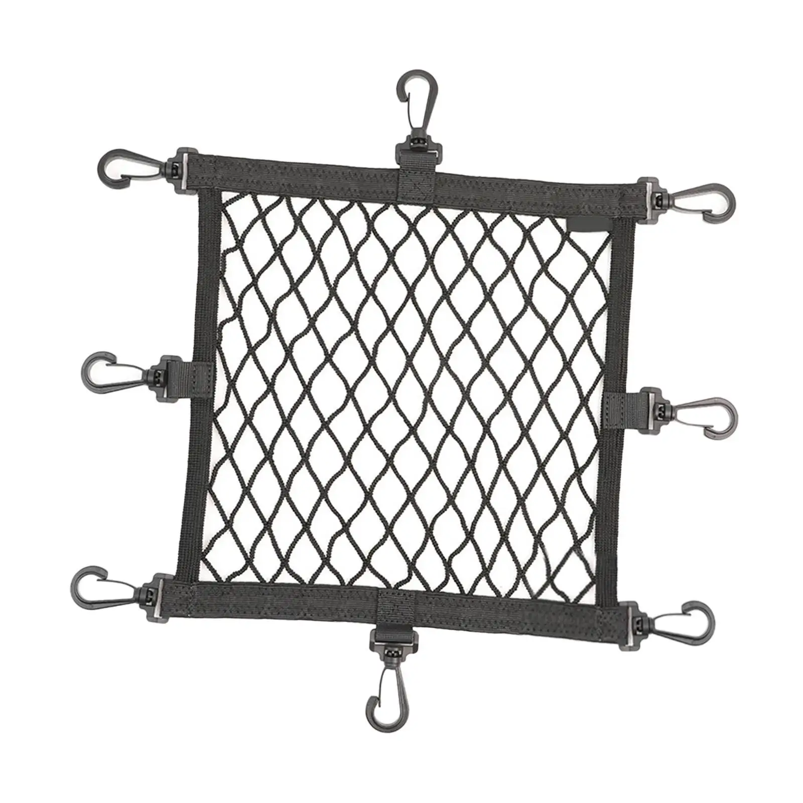 Cargo Net for Motorbike Helmet Storage Motorcycle Cargo Net Easy Installation with Hooks Stretchable Multipurpose Net Pocket