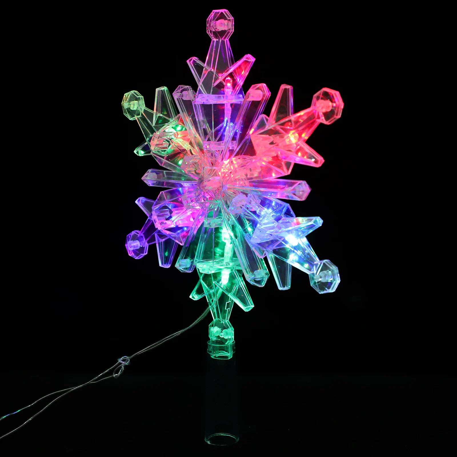 

Christmas Decoration Tree Top Mini Topper Xmas Treetop LED Lighted Household Decorations Colorful