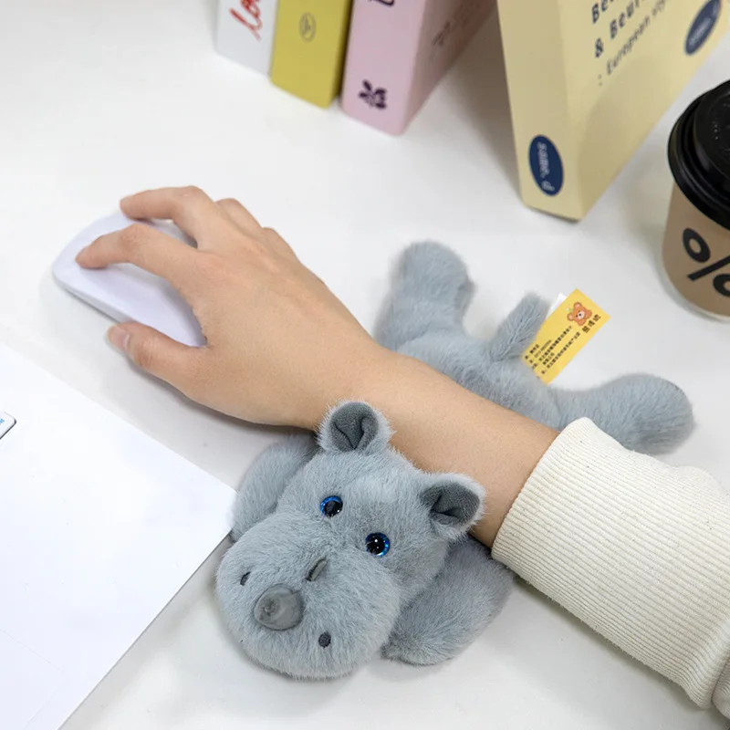 

Palm treasure new rhinoceros doll cartoon doll plush toy bag pendant office computer pad wrist artifact