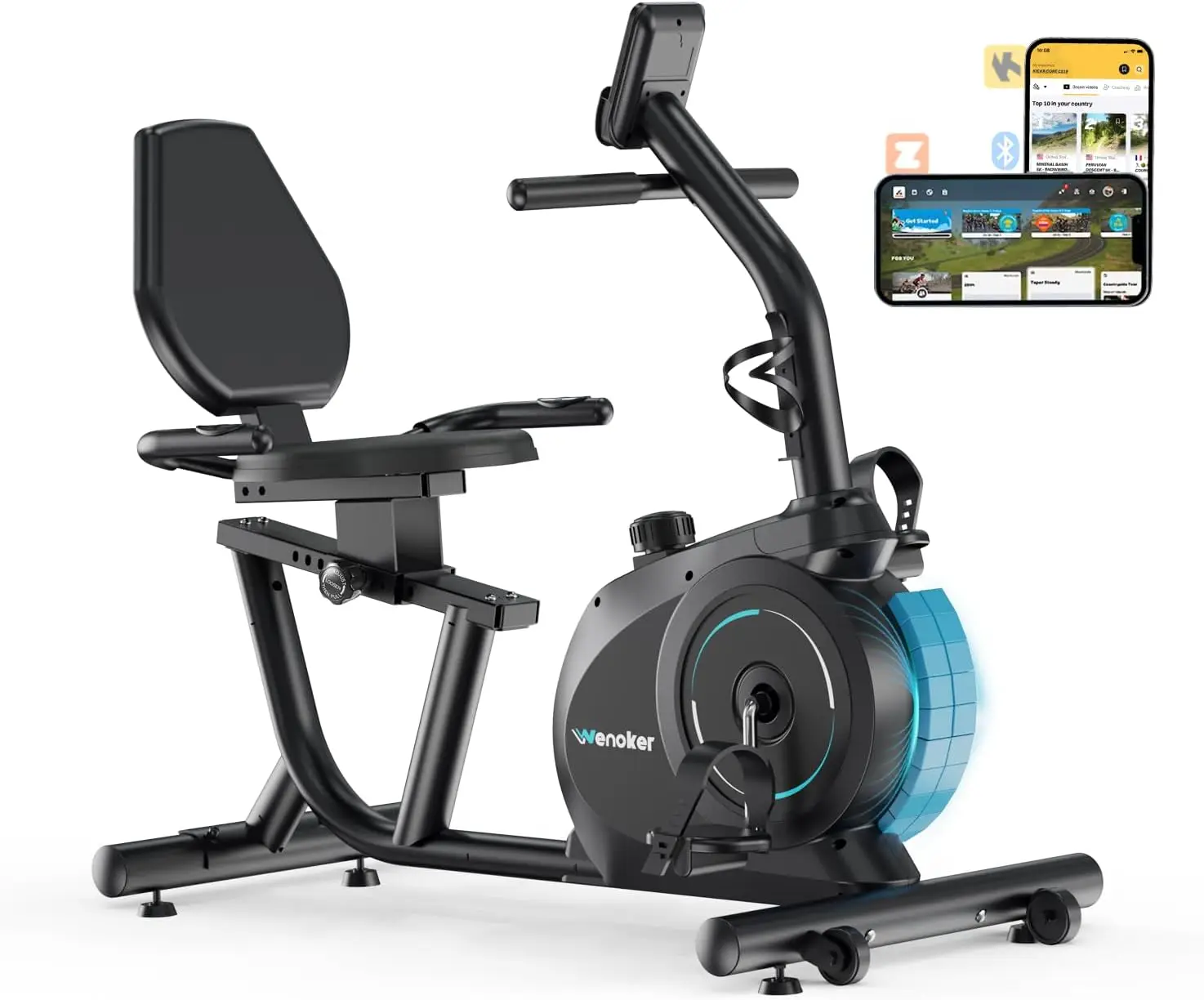 

Home Use, Quality Metal, Green, 16-Level Resistance with App Sync, Adjustable Seat & LCD Display for Adults & Seniors