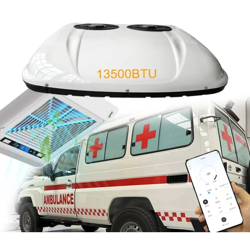 Ambulance AC Unit For Brazil Mexico Ambulance Air Conditioner With Remote Control UV Air Freshness Hospital Vehicle A/C Unit