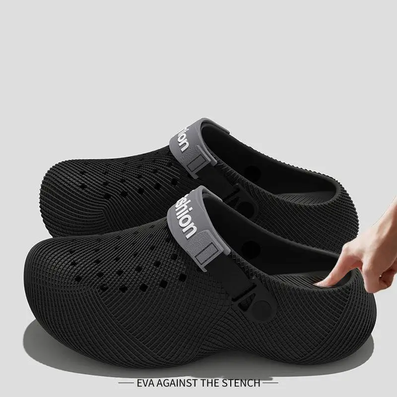 Herren Soft Cloud Plateau-Clogs mit dicker Sohle – Sommer 2026 Rutschfeste, wasserdichte Strand-Sandalen für Männer – Bequeme Fahrerschuhe – Detail 8