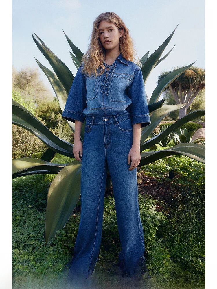 

Женские зимние джинсы слим-фит со средней посадкой, с легким утягивающим эффектом, расклешенные, длинные, 100% хлопок, бренд H&M, артикул 267445