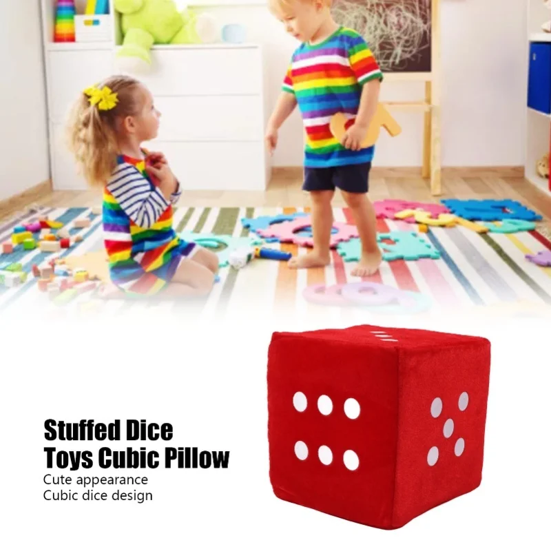 

Плюшевые игральные кости, удобные мягкие кубические кости, игрушки, подушка для украшения домашнего дивана, орнамент