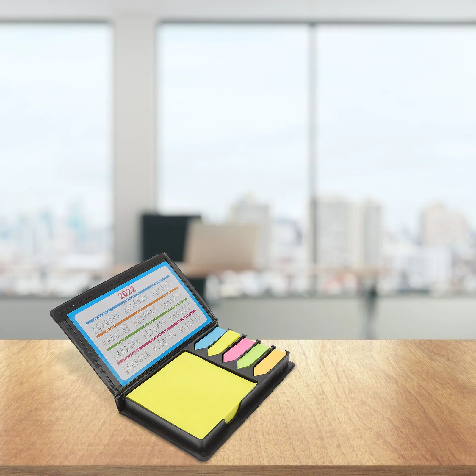 Sticky Memo Set Pu Craft Paper Desktop Box With Arrow Flags Page Markers For Home Office School Memo