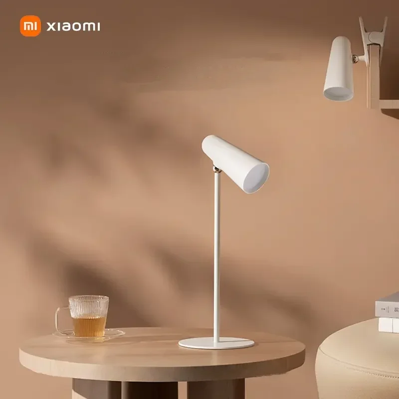 Xiaomi Mijia Multifunction Charging Desk Lamp 2000mAh 3 In 1 Portable Reading Table Rendering Light Clip Lamp Flashlight Ra90