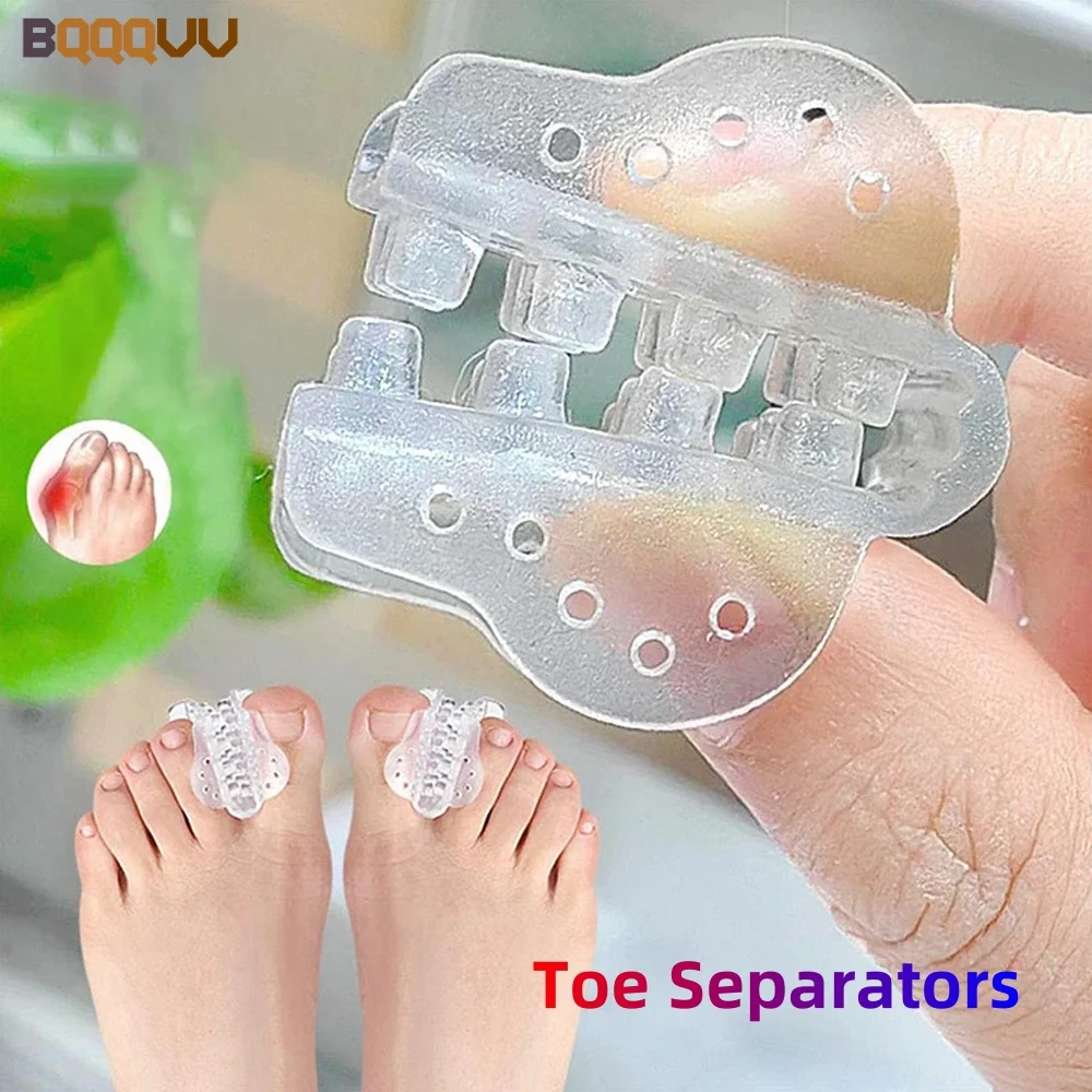 Silicone Toe Separators, Small Toe Separator, Protector for Overlapping Toes, Relief Small Toes, Pressure and Pain, 1Pair