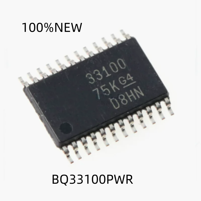 (5Pcs) 100% New Bq33100Pwr Bq33100 33100 Tssop-24 Battery Multifunctional Controller Ic Supercapacitor