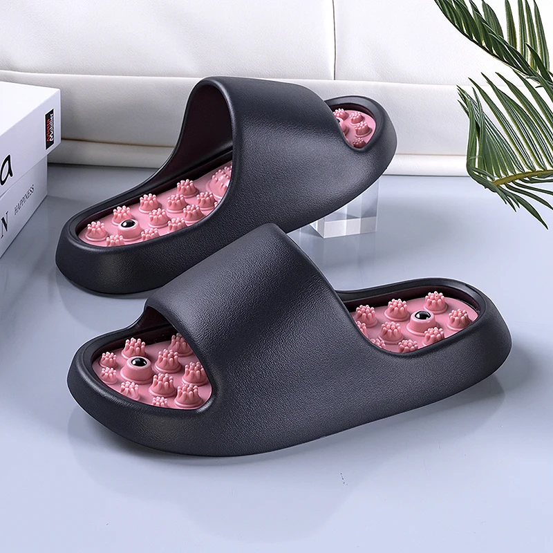 Fußmassage-Hausschuhe für Frauen, Akupressur-Pantoffeln für den Hausgebrauch, Lässige Fußstressabbau-Sandalen, Outdoor-Strandsandalen – Detail 4