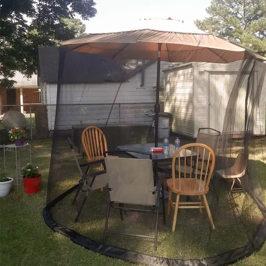 Durable Parasol Mosquito Net Easy To Install Carry Roman Umbrellas Courtyard Umbrellas Net Not Umbrellas Not Included