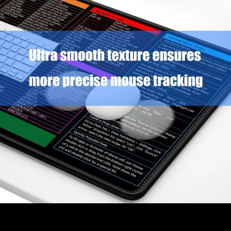 حصيرة كمبيوتر nonslip مع excels واختصار Word Pad for Office K1KF