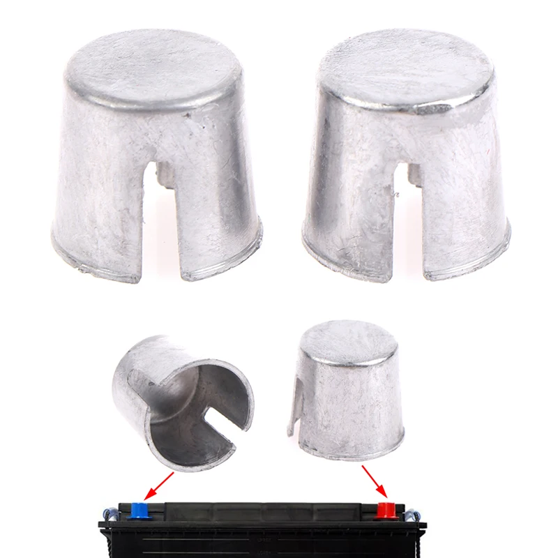 2PCS Car Battery Terminal Converters Post Repair Shims Repair Worn Posts Loose Battery Post Adapters Sleeves Repair Shims