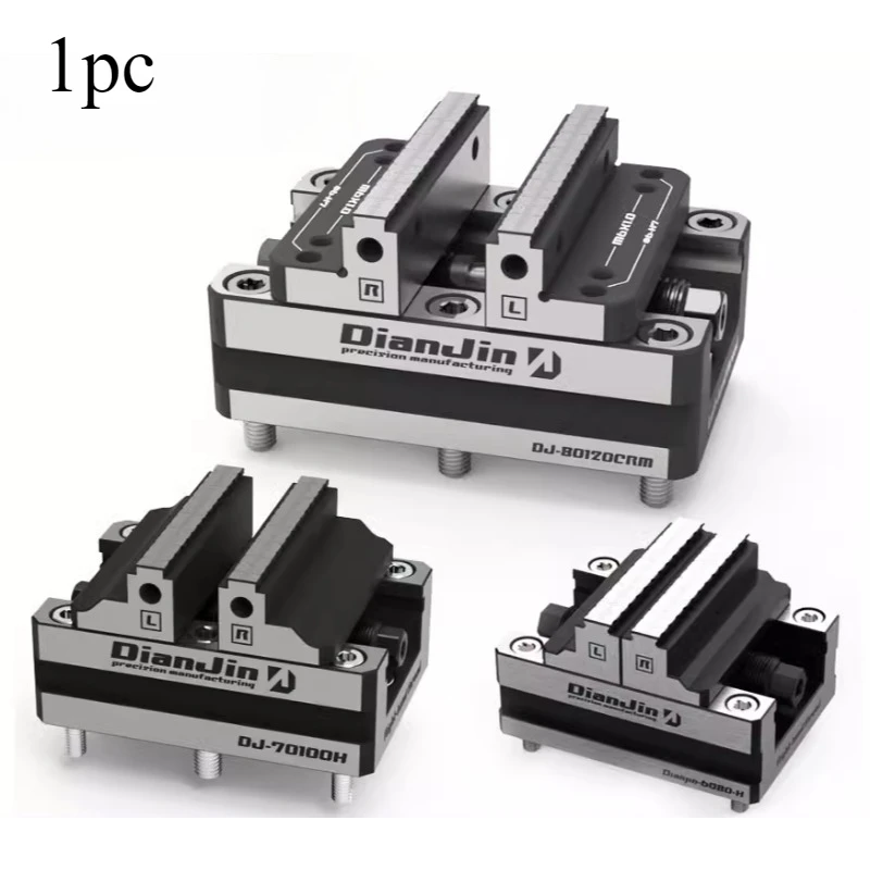 Self-centering four- and five-axis clamp vise forward and reverse quick clamping 2-8 inches DJ-6080H self-centering vise tool