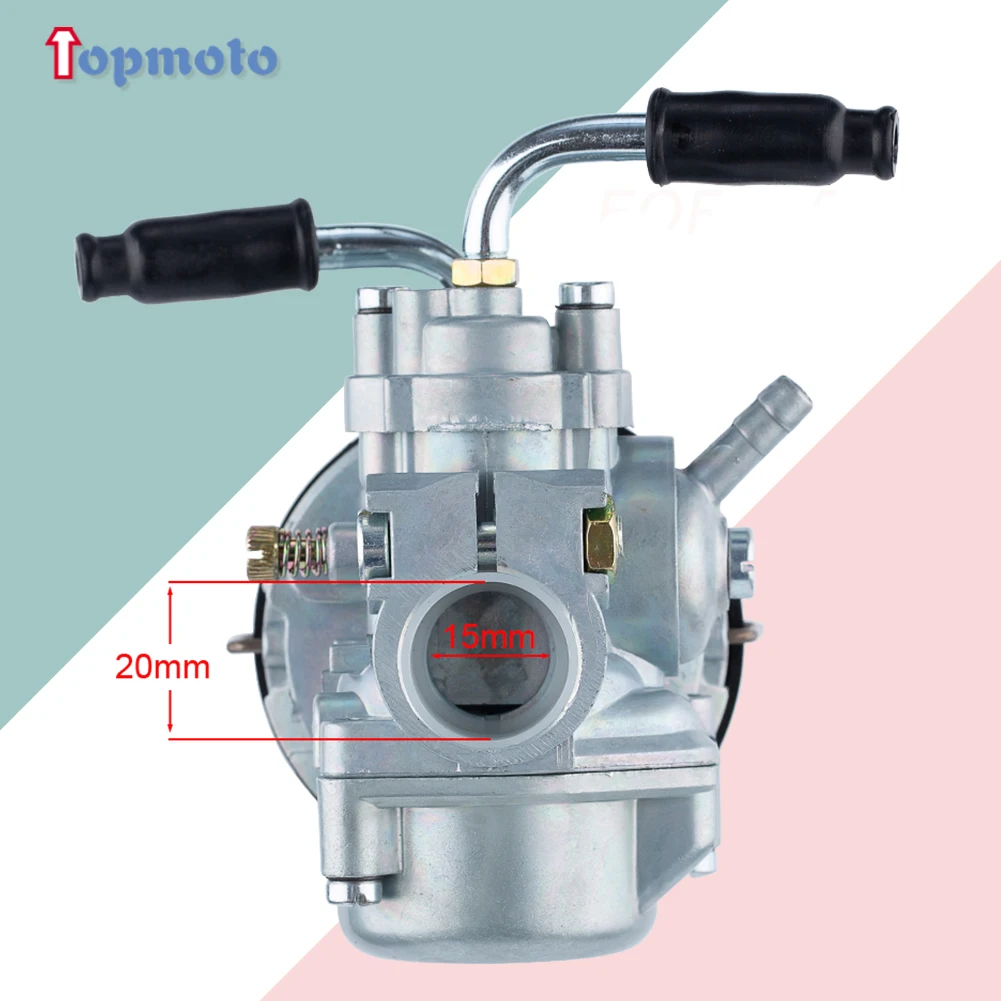 Carburetor for Dellorto SHA 15/15 Youngst 50 2007-2011 Peugeot 102 MBK 51 AV10 AV7 2 Stroke Moped 15mm Carburetor SHA4 SAH15