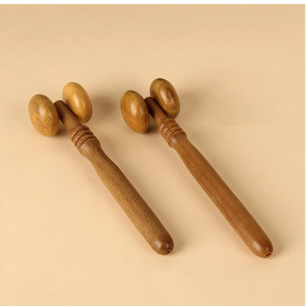 Mini Sandalwood Gua Sha Scraper Burlywood Face Slimming Face Massage Facial Lifting Natural Face Roller Health Care