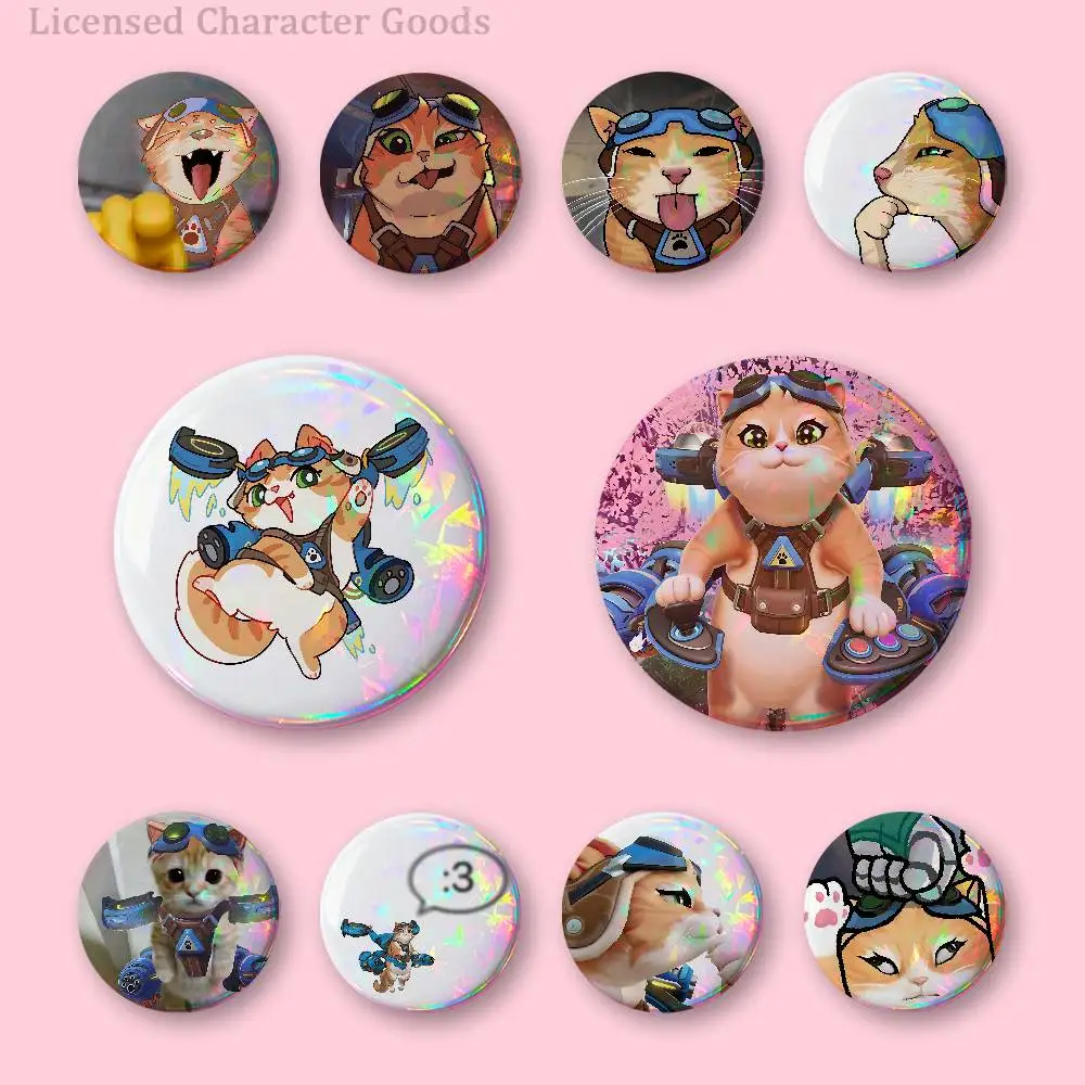 J-Jetpack Cat F-Fika Custom Badges 75mm 44mm 25mm Brooch Backpack Hat Enamel Pins Accessories Toys Gifts