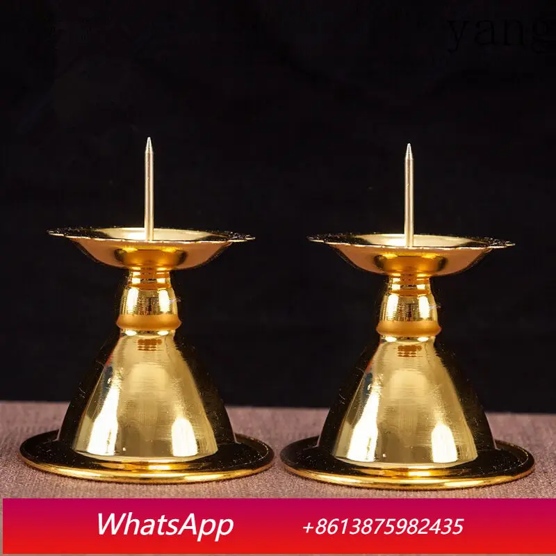 

LH alloy candle holder imitation copper candle base festive candle holder